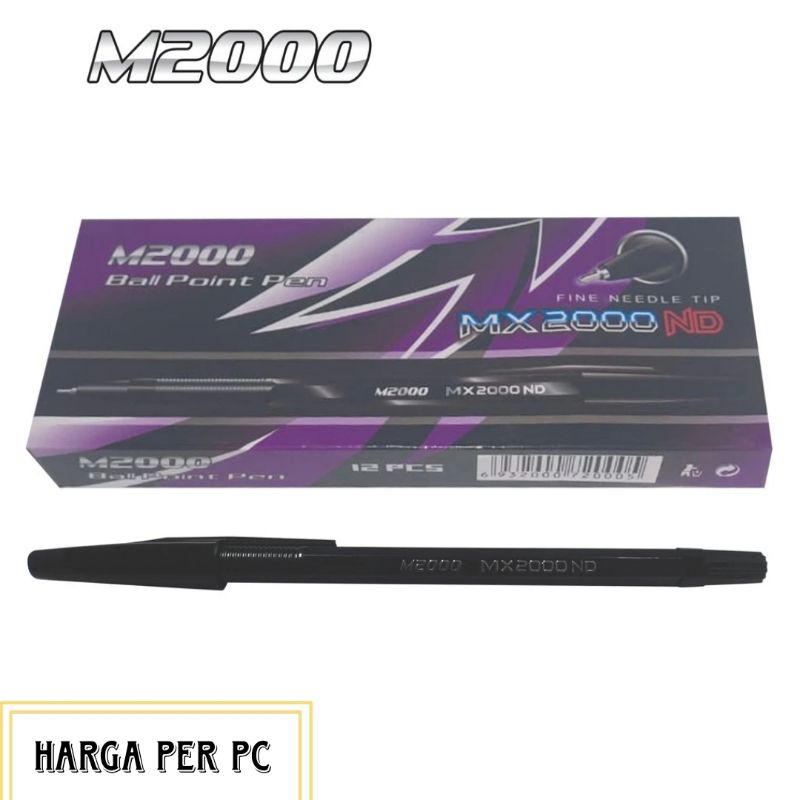 

PULPEN M2000 BALLPOINT PEN HITAM MX2000ND