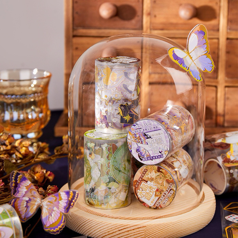 

(3AC) washi tape selotip transparan hologram perempuan kuno china ancient dress girl magical unik 2