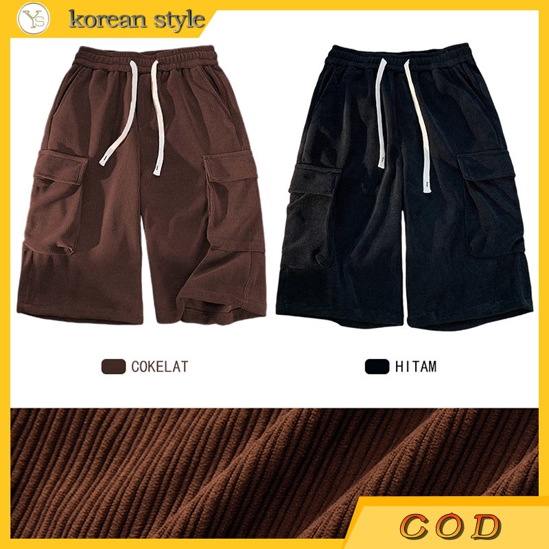 celana pendek cargo corduroy  Short Pants Corduroy Celana celana pendek pria corduroy cargo pendek