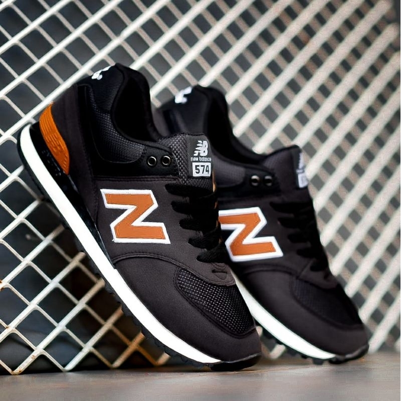 SEPATU NB 574 BLACK BROWN ORIGINAL TERMURAH