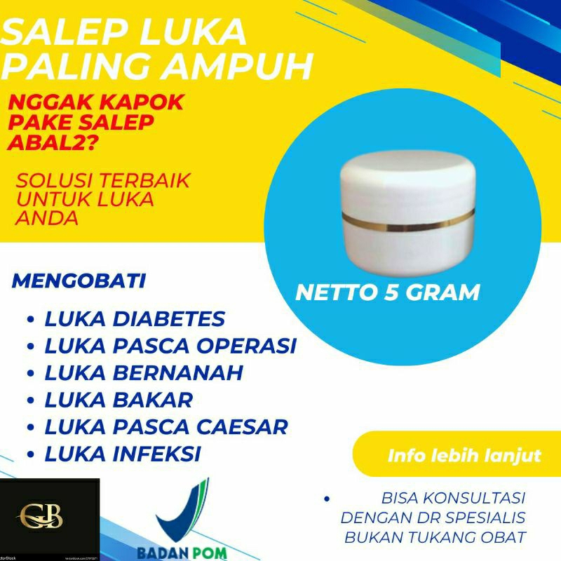 SALEP LUKA BAKAR KNALPOT / SALEP LUKA / SALEP TERKENA MINYAK PANAS / SALEP TERKENA AIR PANAS/ OBAT K