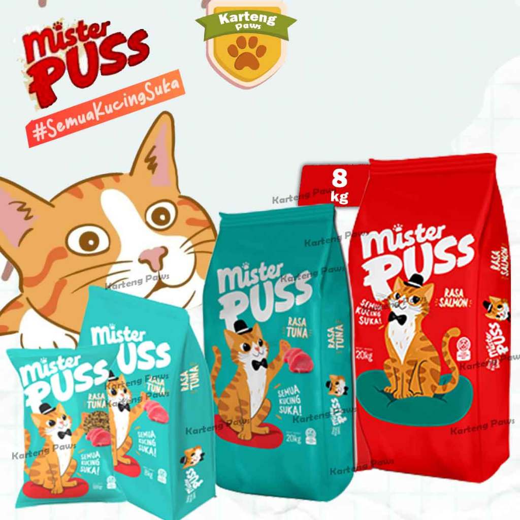Mr Puss 8kg Makanan/Pakan Kucing Cat Food Mister Puss