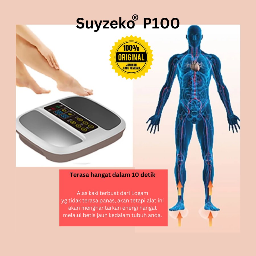 THZ Tera P100 Alat Terapi Kaki Teknologi PEMF & Gelombang Terahertz