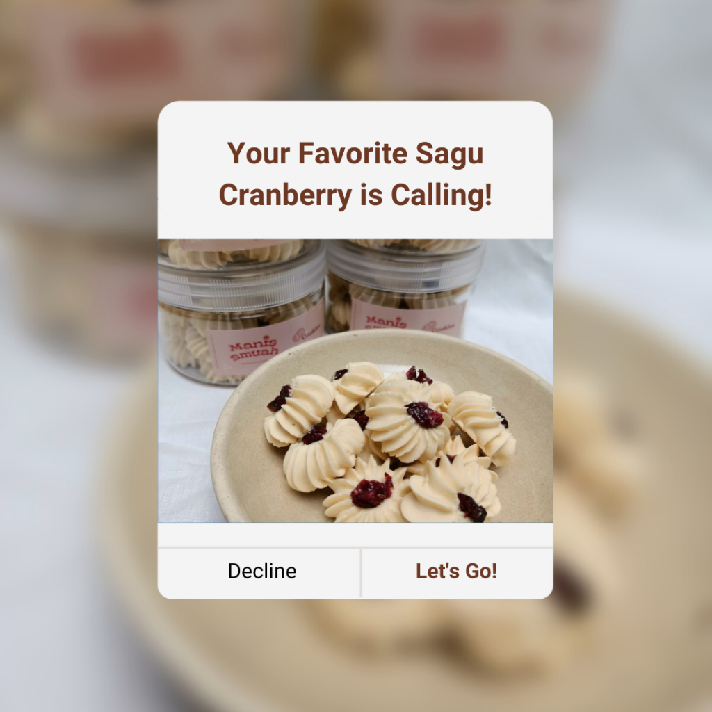 

Sagu Cranberry Kue Kering Sagu