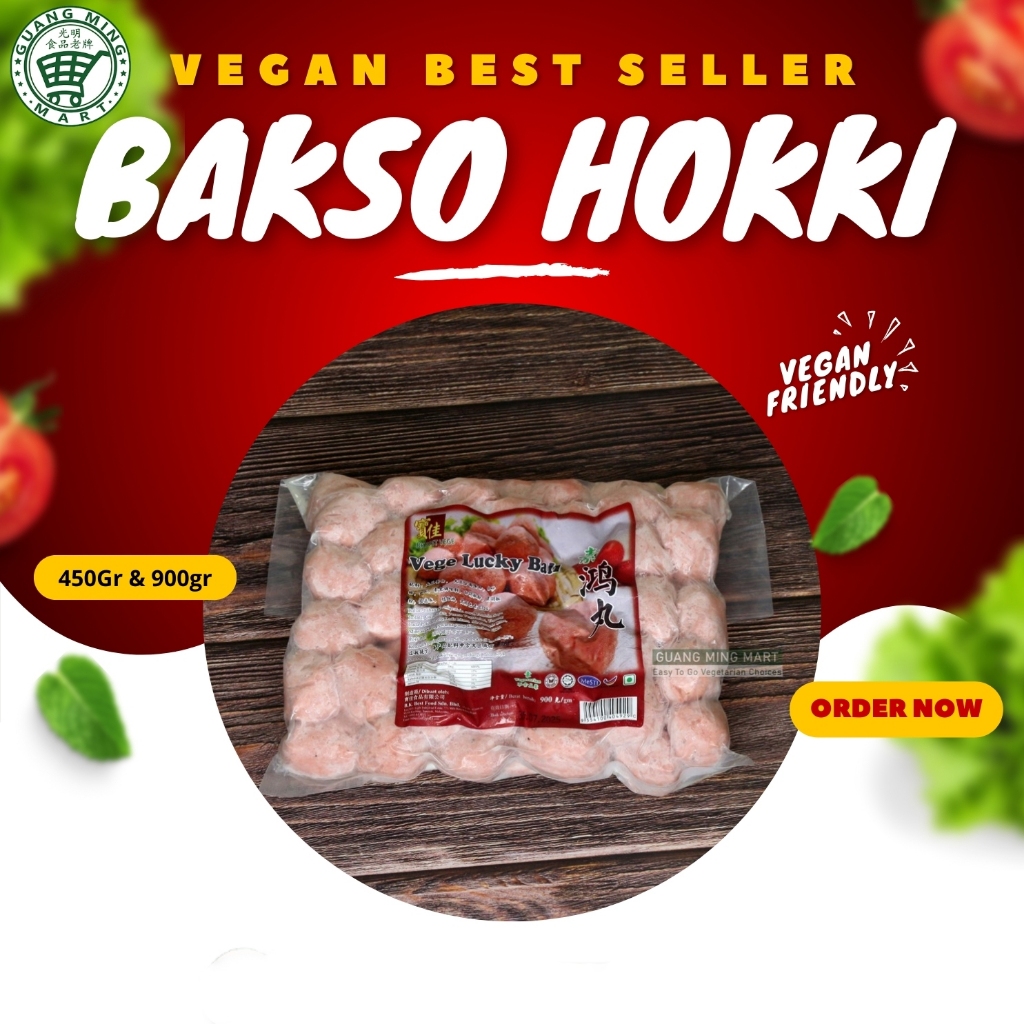

Bakso Hokki BK 450gr Vegan Best Seller