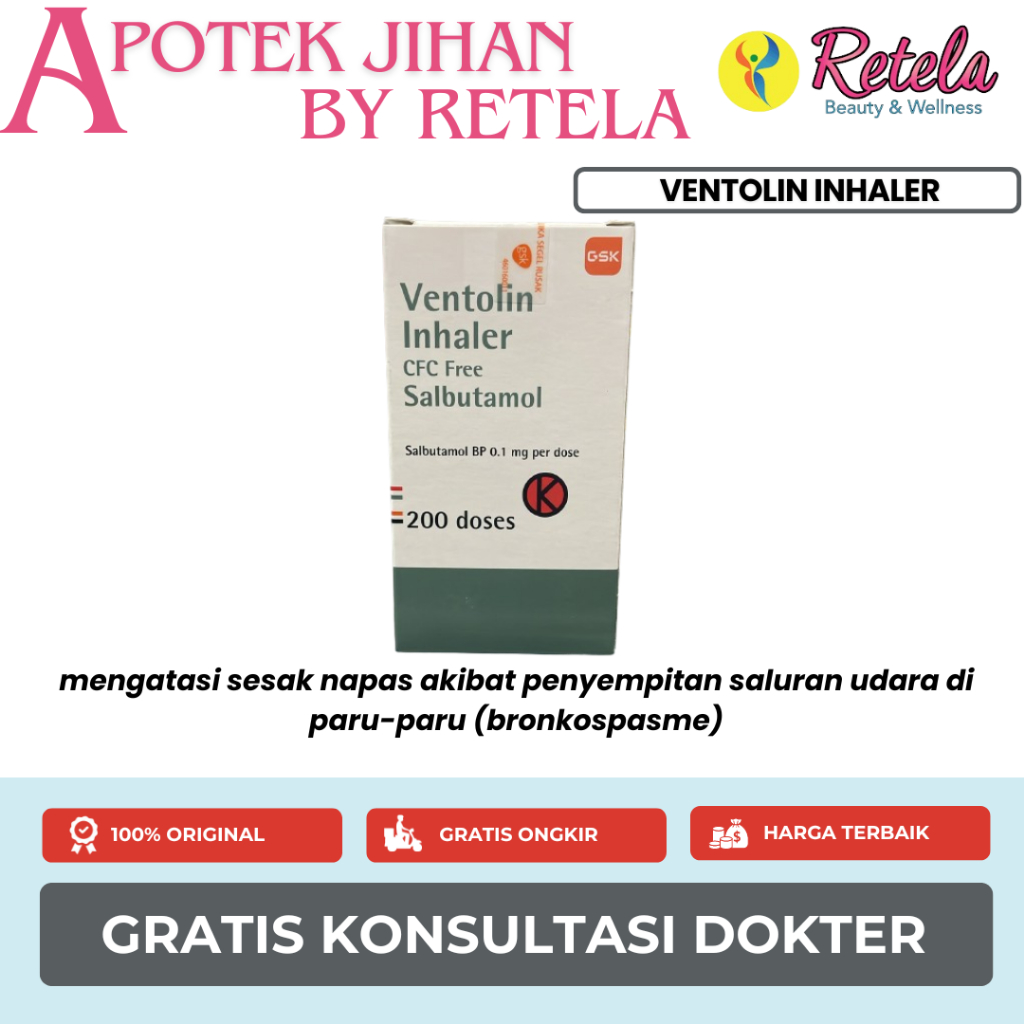 Ventolin Inhaler 100 mcg 200 Doses