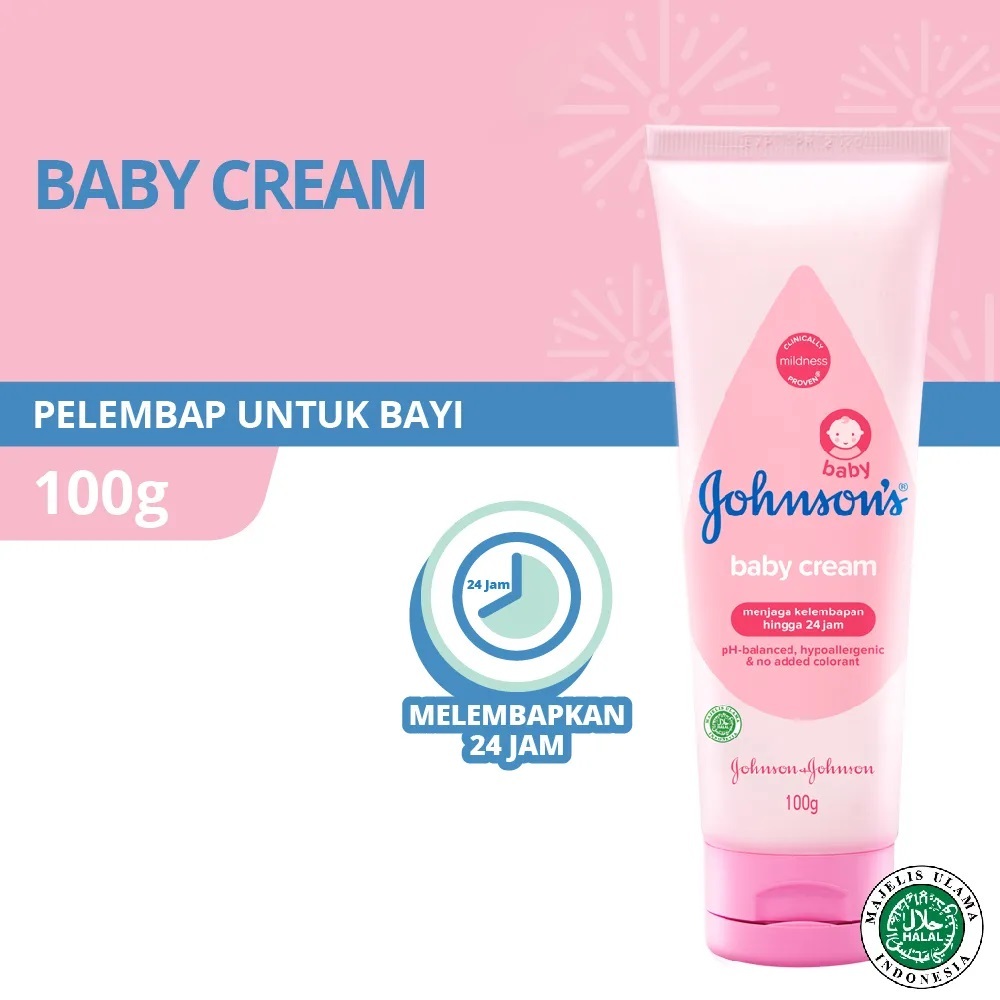 Johnson's Baby Cream 100 gr - Johnson Baby Cream 100 gr
