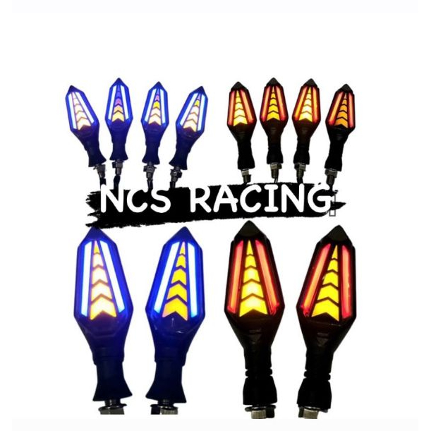 Ann bisa cod 4 lampu sein variasi led running 2 sisi sen panah sein vixion,klx,crf,cbr150,vario,mx