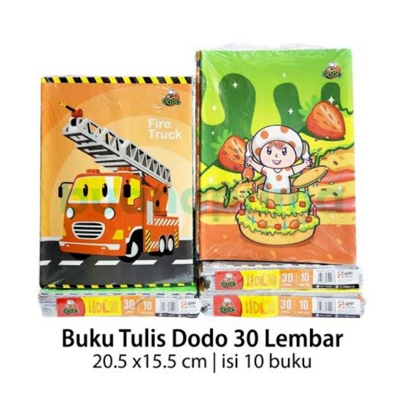 

buku isi 30 merek dodo, 1 pack/10 buku