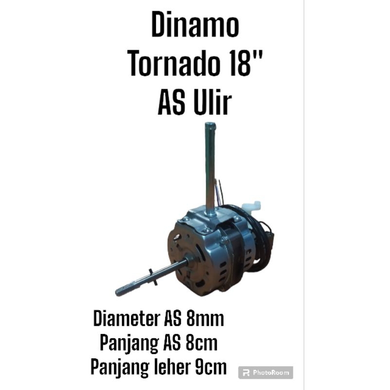 Dinamo kipas angin tornado 18 inch as ulir