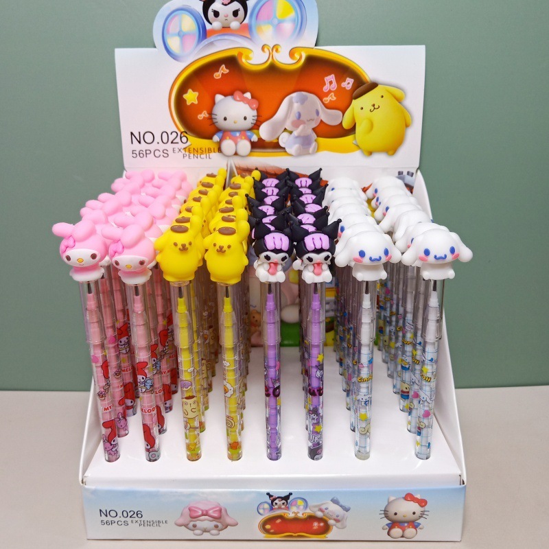 

Pensil Susun Isi 11 Karakter Sanrio 3D Kuromi Melody Pompurin Cinnamorol