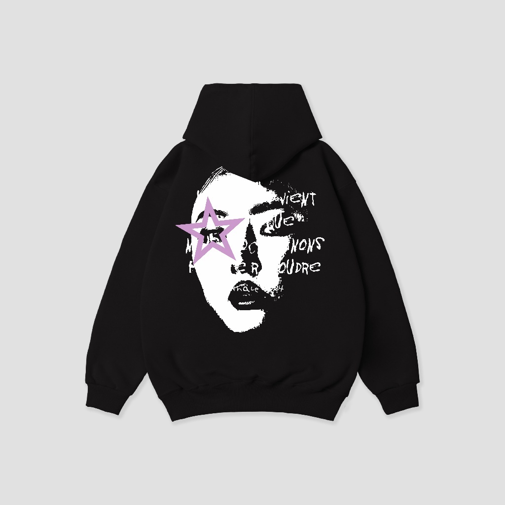 Hoodie Exhale Reguler Vient Black