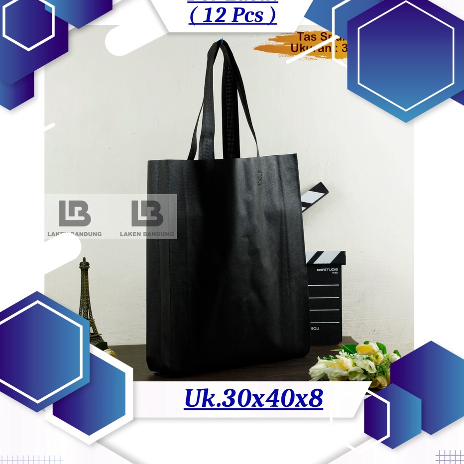

Promo Diskon Tas Ukuran 3x4x8 cm Tebal 75GSM Spundbond Goodybag Laken model TALI Polos Per Lusin 12 Pcs