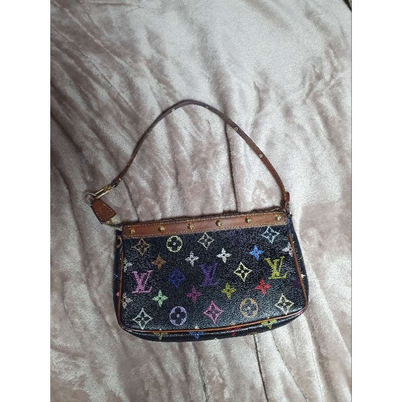 Tas Lv pochette multicolor vintage original