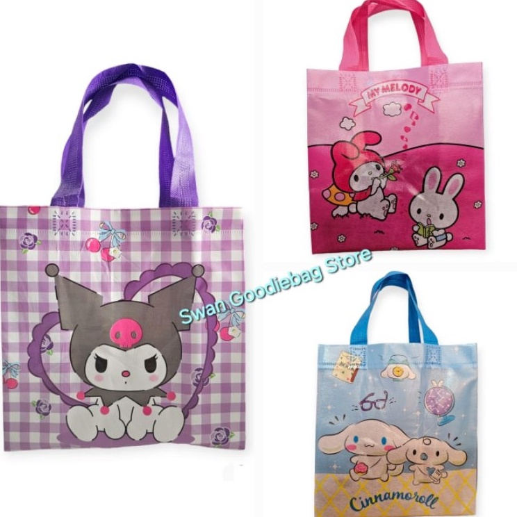

Harga Miring LUSINAN 12pcs Goodie Bag Box Karakter 22x23x11 tas spunbondtas hampers ultah tas kartun