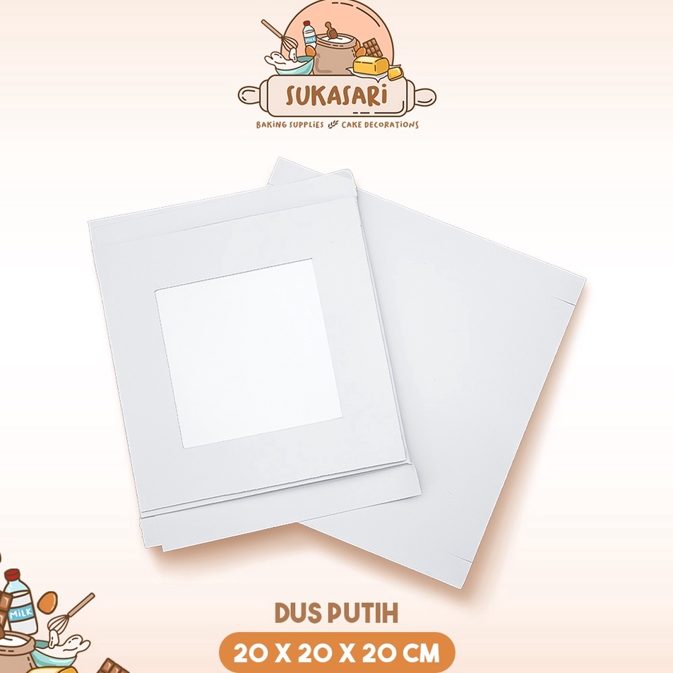 

Beli Diskon Sukasari Dus Kue Tinggi Kardus Putih Polos 1 pcs Cake Box Mika Transparan