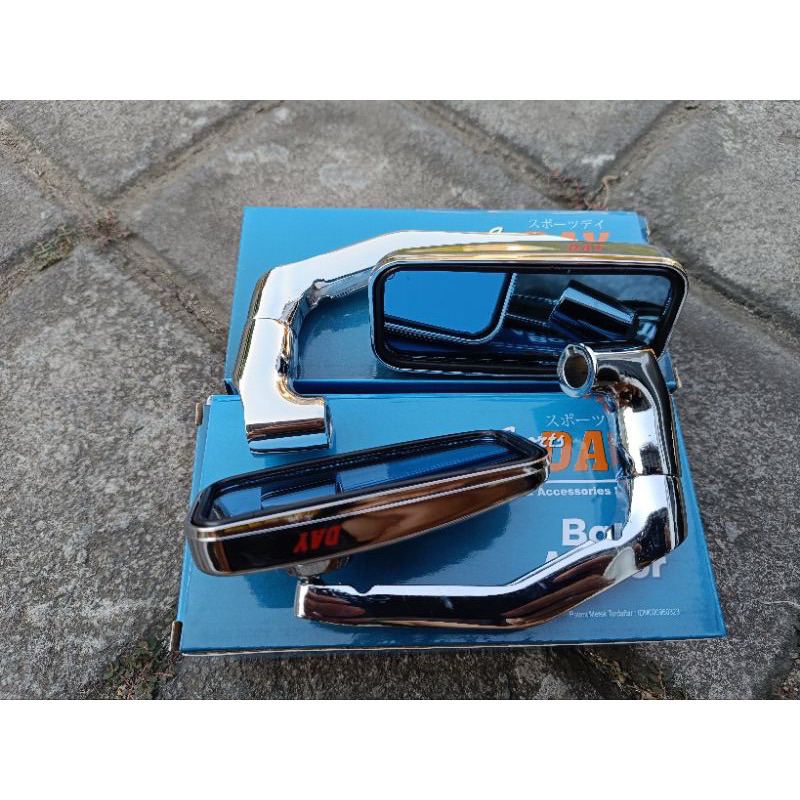 kaca spion tanduk day kaca spion day kotak oval pnp honda yamaha kaca spion cb gl model raplika dayt