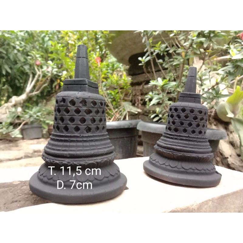 hiasan aquarium miniatur stupa
