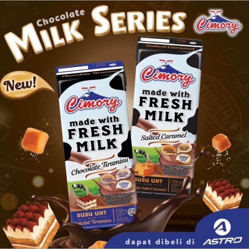 

Cimory made with fresh milk