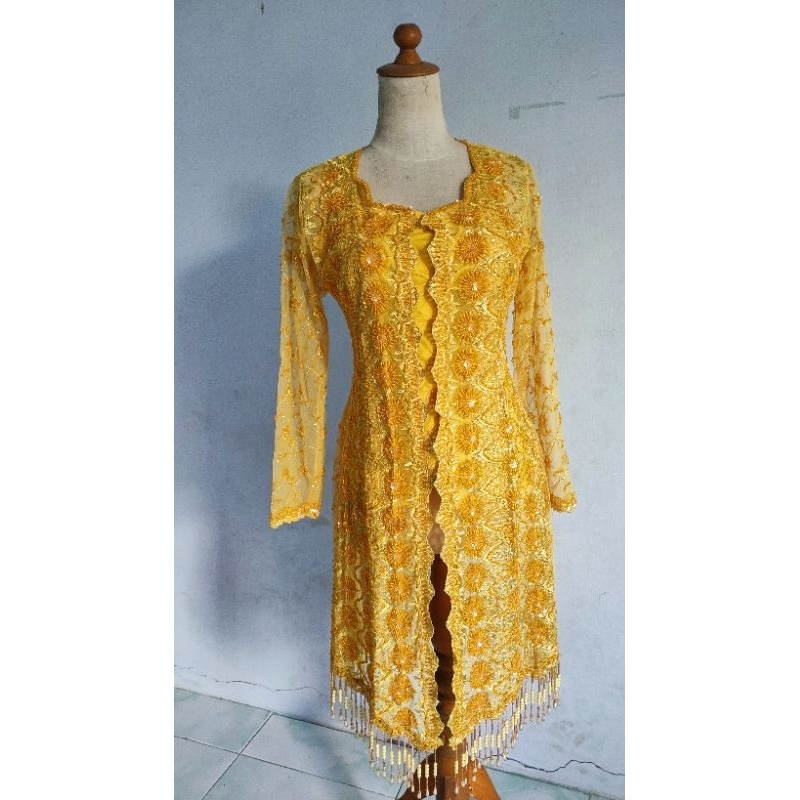 Preloved - Kebaya Full Payet - Kuning