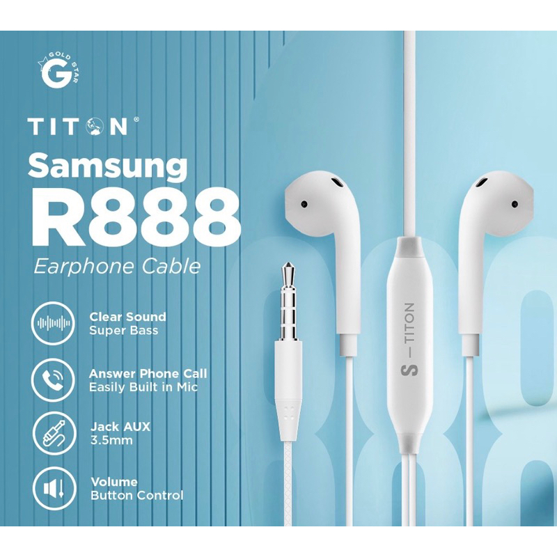 TITON R888 HF EARPHONE KABEL SUPER BASS