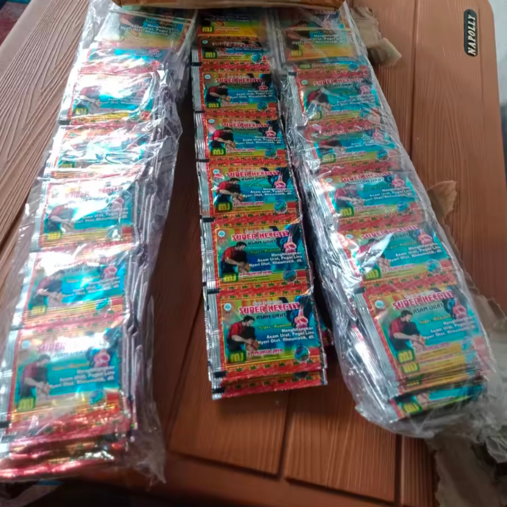 HDP Obat kemasan renceng / renteng Super Kecetit Jamu Herbal Asam Urat, Pegal Linu, Nyeri Otot, Rema