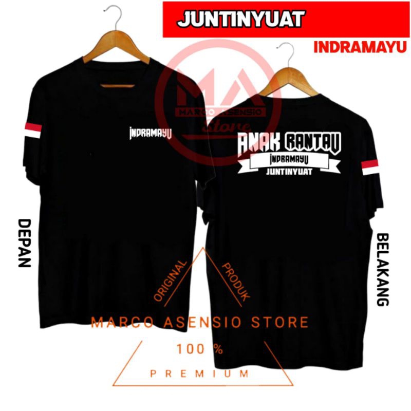 T-SHIRT KAOS HITAM PREMIUM DESAIN ANAK RANTAU INDRAMAYU | JUNTINYUAT KANDANGHAUR KARANGAMPEL KEDOKAN