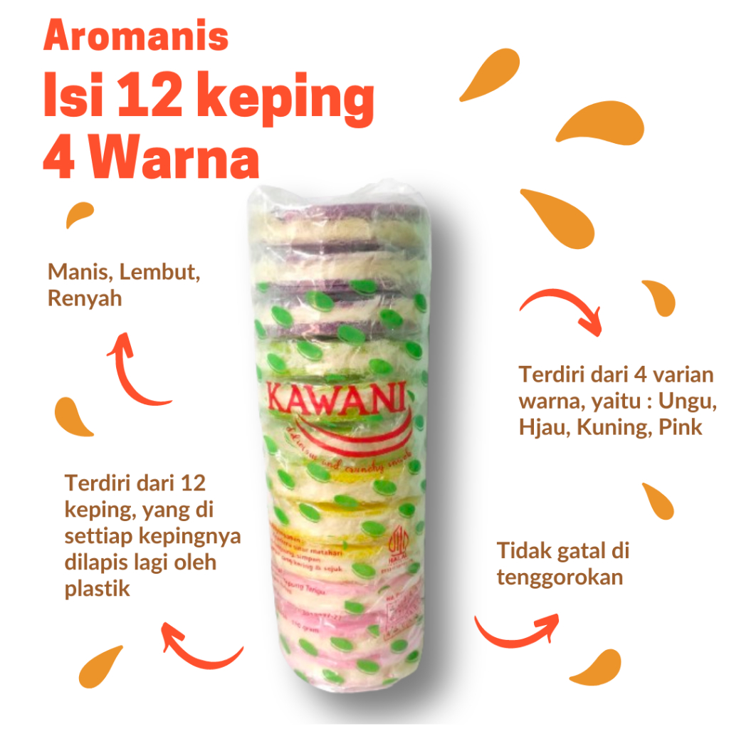 

Nafariz724 Aromanis Rambut Nenek Srikandi Kawani Isi 12 Manis, Lembut, Renyah