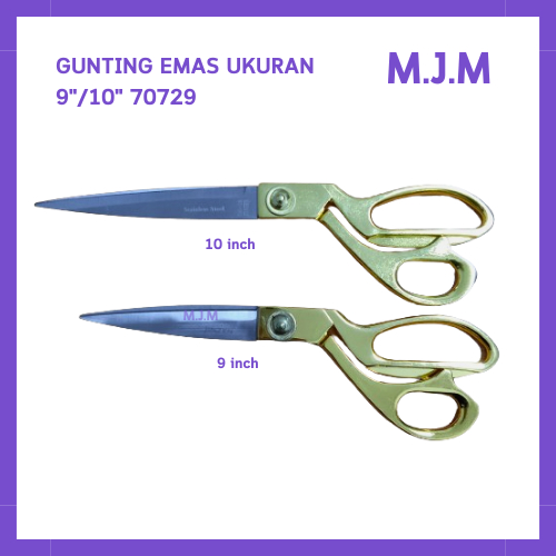

Gunting Kain Jinzen 9"/10"/Gunting EMAS Bahan kain M.J.M-70729