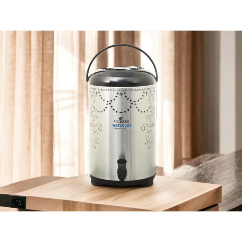 Water Jug VICENZA vol 13.8 Lt tipe VM1400WJ PADI, wadah saji minuman, menjaga suhu hangat dingin dal