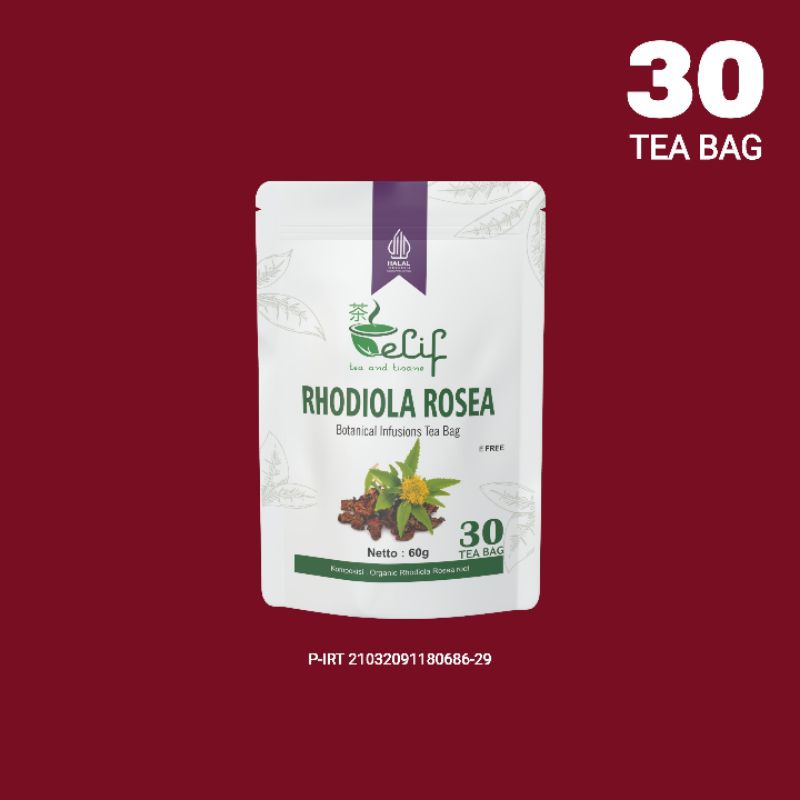 

ELIF TEA AND TISANE Rhodiola Rosea Tea Super Adaptogen Herbs Rhodiola Rosea Root Botanical Infusions 30 Tea Bag