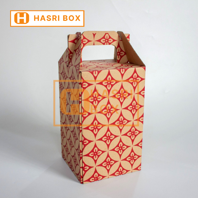 

(10 Pcs) Box Kardus JinjingToples 250gr isi 3 Packaging Hampers Parcel Dus Tenteng Kotak Kue Kering