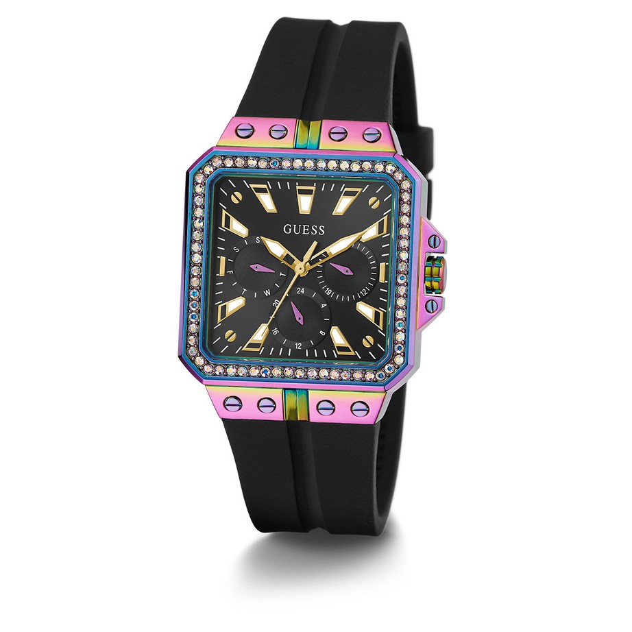 Original 100%. Guess GW0618L3 Jam Tangan Wanita Analog Rubber Rainbow