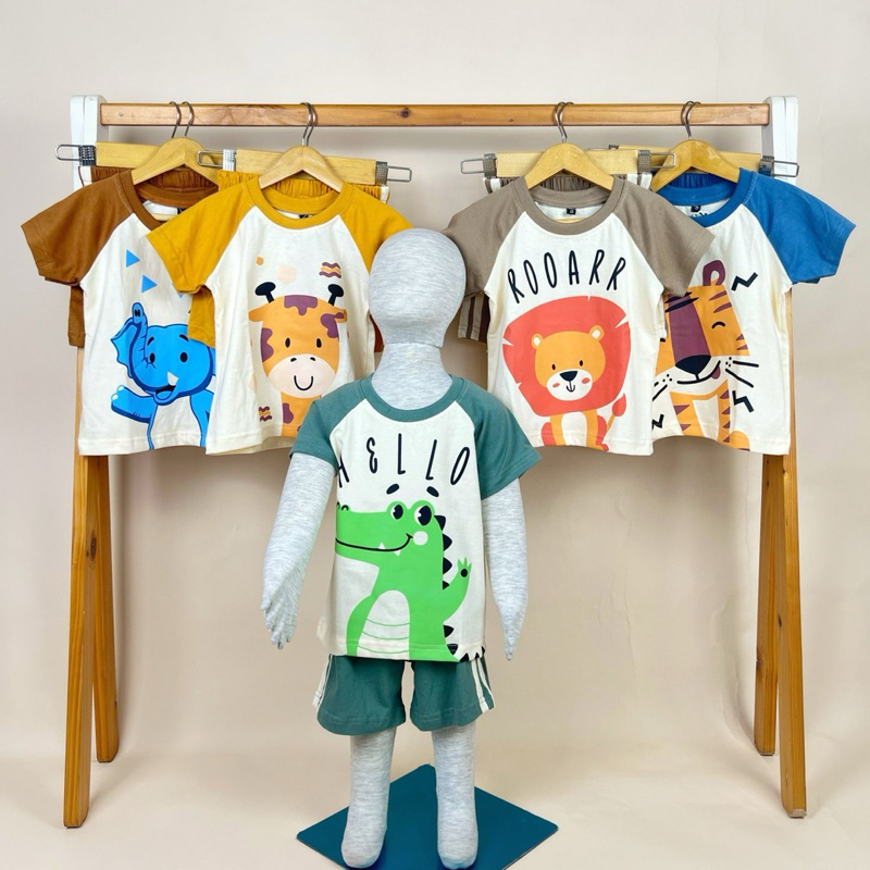 SETELAN RAGLAN ANIMALS PNP