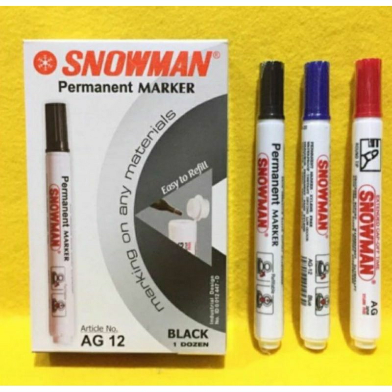 

Spidol permanent snowman AG 12 (1 pcs)