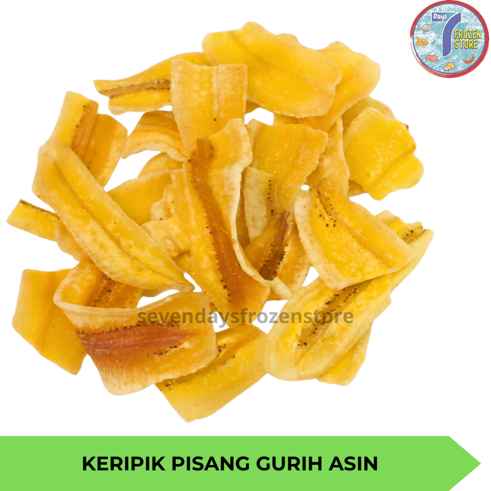 

Keripik Pisang Kepok Gurih Asin