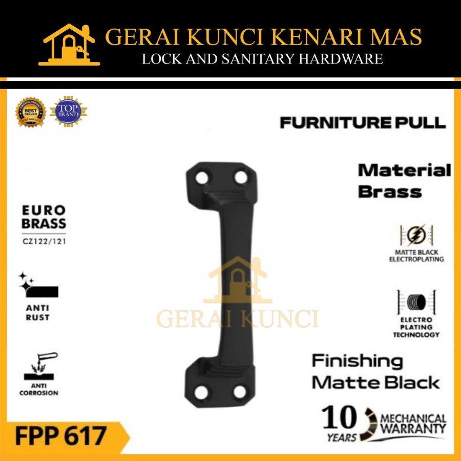 PALOMA FPP 617 CASTLE 90MM Tarikan Laci Lemari Tarikan Jendela