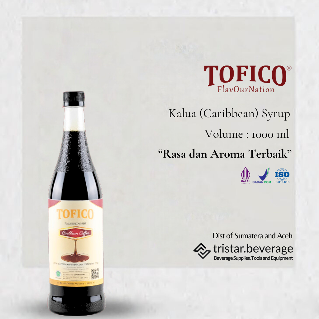 

STOK TERBATAS - Sirup Premium Rasa Kopi / Caribbean Coffee - Tofico Syrup 1 Liter