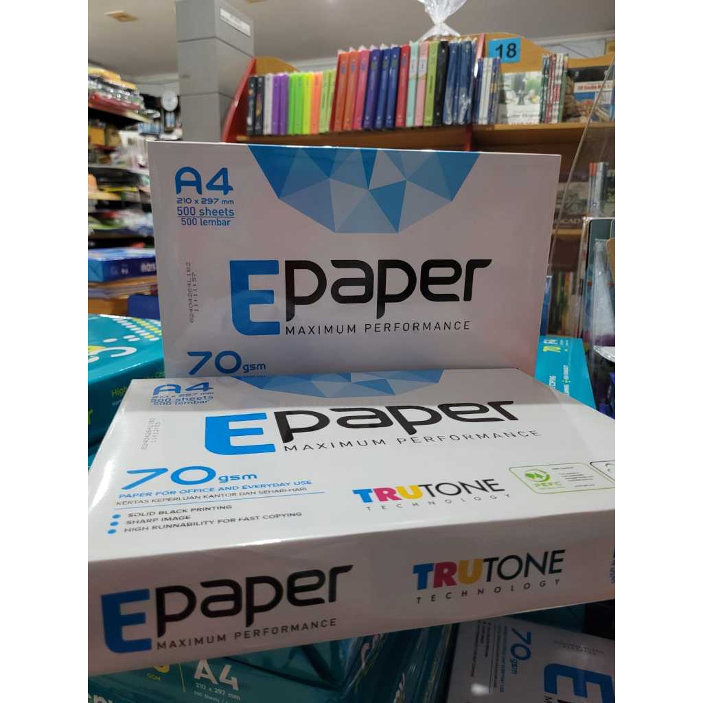 

KERTAS HVS E PAPER KERTAS HVS PUTIH A4 70GR E-PAPER