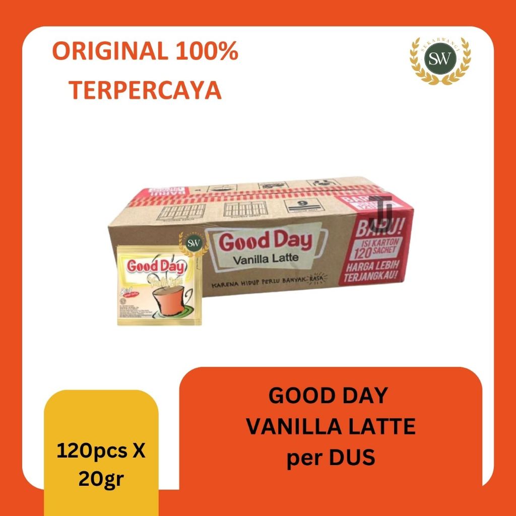 

Good Day VANILLA LATTE PER DUS ISI 120 SACHET @20GR
