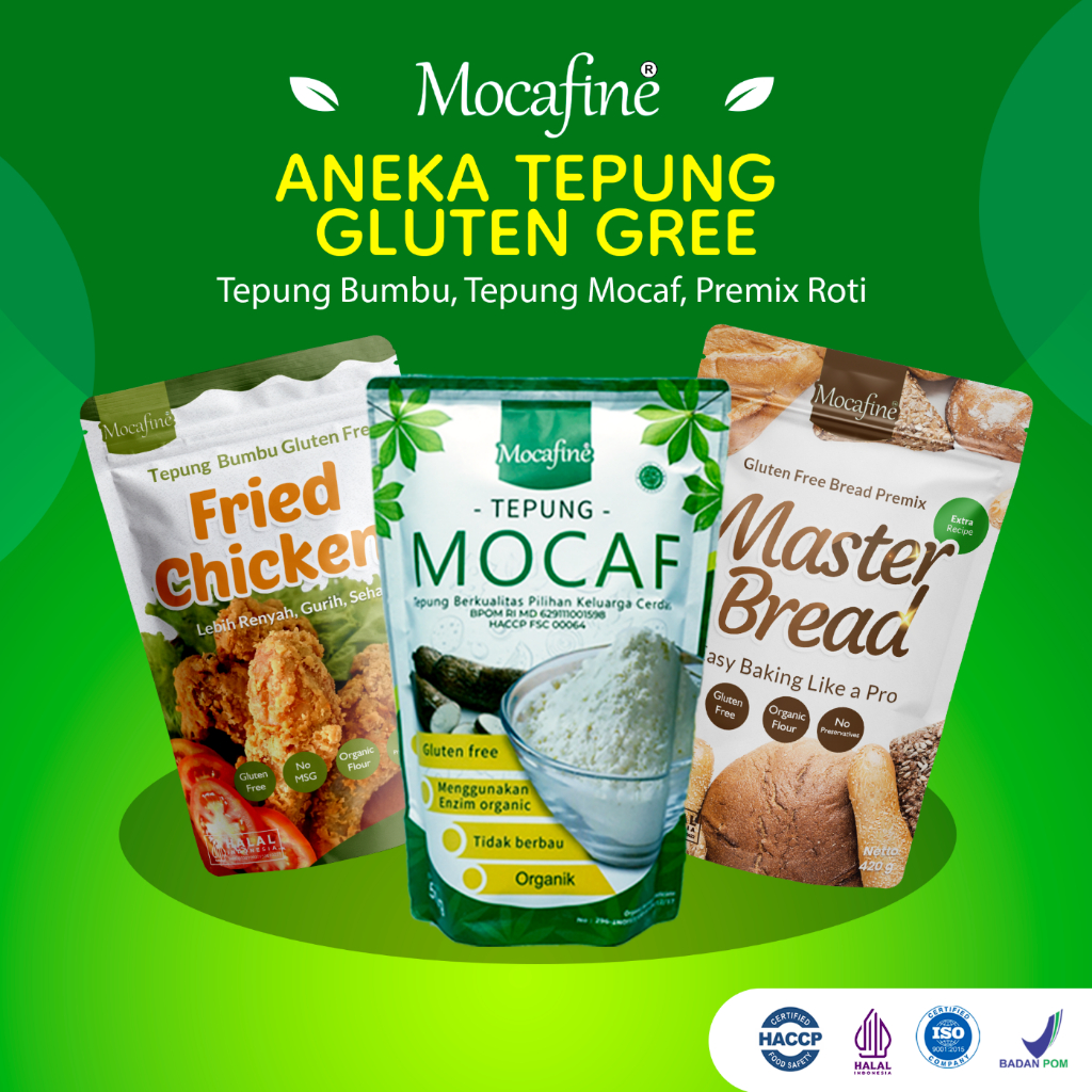 

MOCAFINE Aneka Tepung Gluten Free - Halal / Rahasia Bunda Sehat untuk Makanan Lezat dan Sehat!