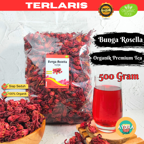 

BUNGA TEH ROSELLA MERAH KERING 500 GRAM PREMIUM ORGANIK ALAMI