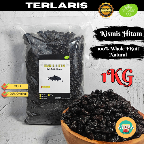 

KISMIS HITAM BLACK DARK RAISIN 1KG ORGANIC NATURAL PREMIUM