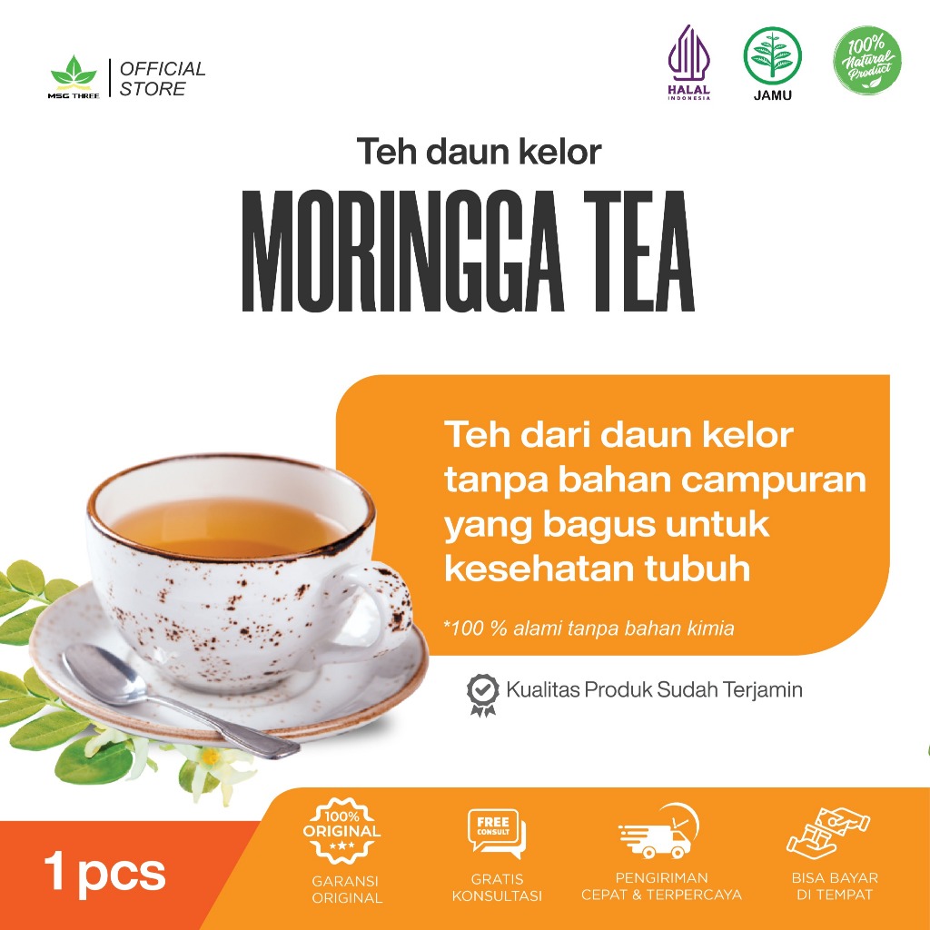 

Moringga Tea ( Teh daun Kelor ) 100% Alami Siap Seduh