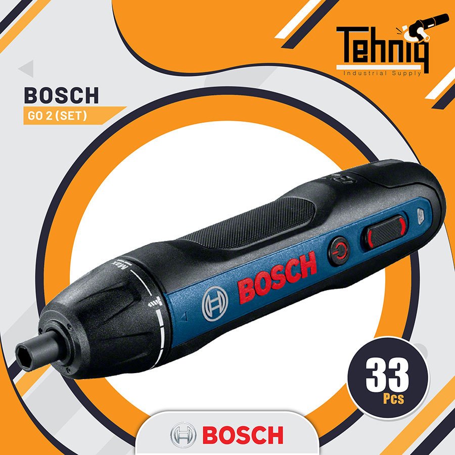 Bosch Cordless Screwdriver Bosch Go 2 / Bor Sekrup Baterai Bosch Go Gen 2