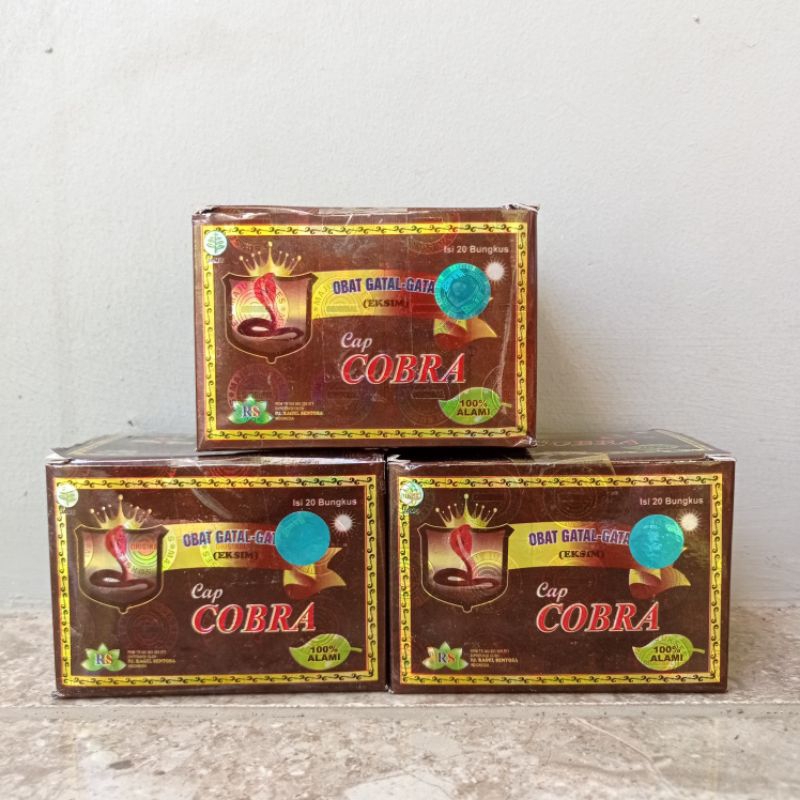 Cobra jamu serbuk exim gatal gatal isi 20