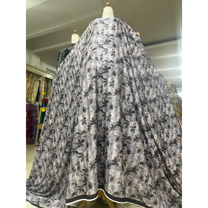 lionel richie / kain gamis dress halus/kain mukenah/bahan lionel rici halus motif bunga best quality