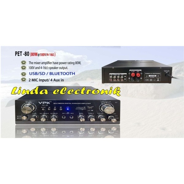 amplifier vpk pet80 / pet 80  80 watt ORIGINAL