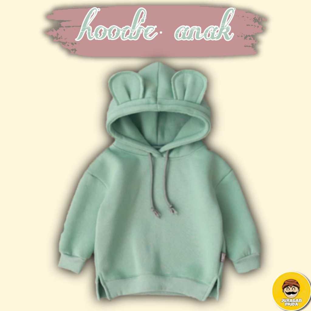 SWEATER ANAK HOODIE ANAK LAKI LAKI PEREMPUAN HUDIE HUDI ATASAN ANAK LAKI LAKI PEREMPUAN TELINGA