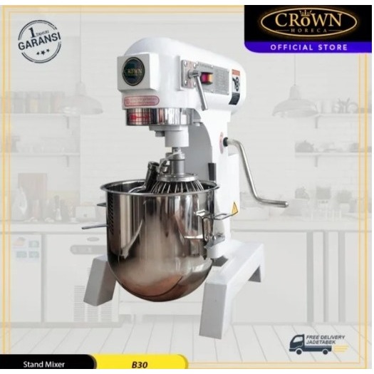 CROWN HORECA B30 Planetary Mixer 30 Liter 1100 Watt